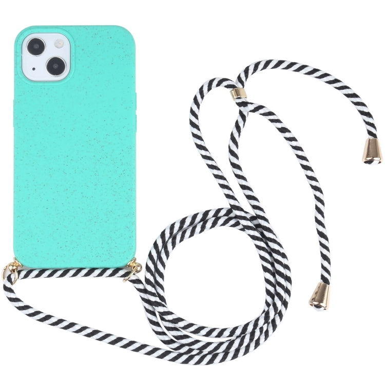Wheat Straw TPU Shockproof Phone Case with Neck Lanyard, For iPhone 16 Pro Max, For iPhone 16 Pro...