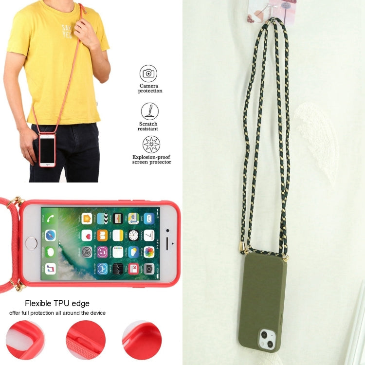 Wheat Straw TPU Shockproof Phone Case with Neck Lanyard, For iPhone 16 Pro Max, For iPhone 16 Pro...