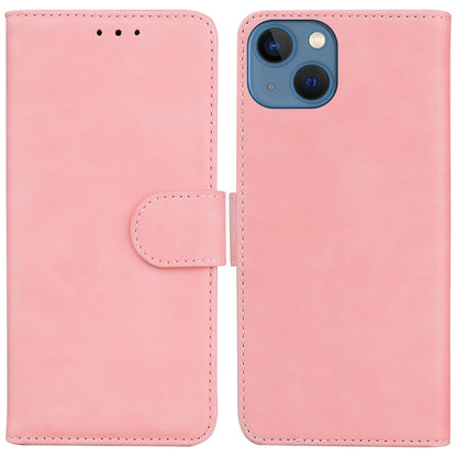 Skin Feel Pure Color Flip Leather Phone Case