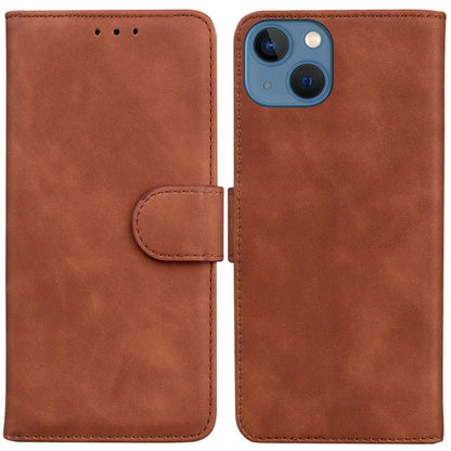 Skin Feel Pure Color Flip Leather Phone Case