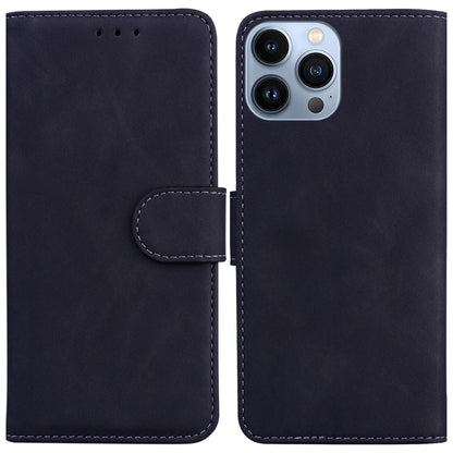 Skin Feel Pure Color Flip Leather Phone Case