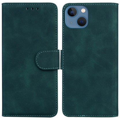 Skin Feel Pure Color Flip Leather Phone Case