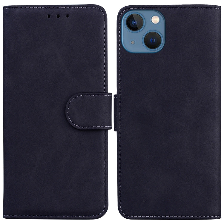 Skin Feel Pure Color Flip Leather Phone Case