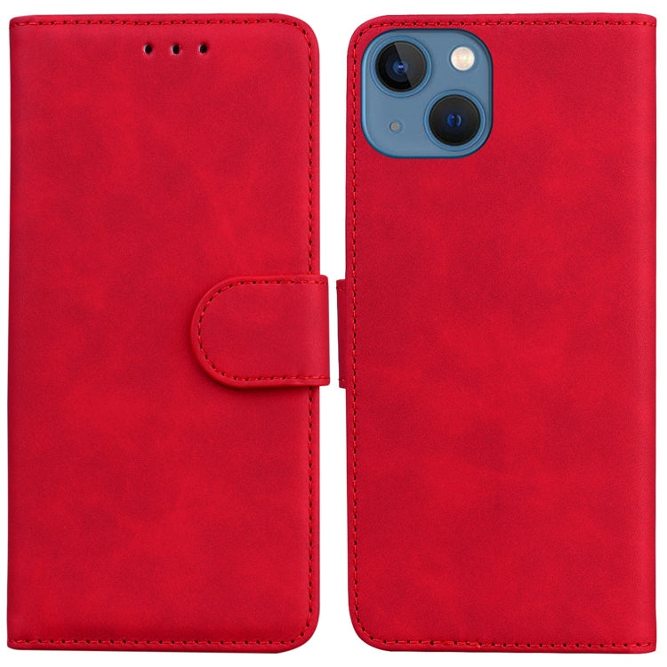 Skin Feel Pure Color Flip Leather Phone Case
