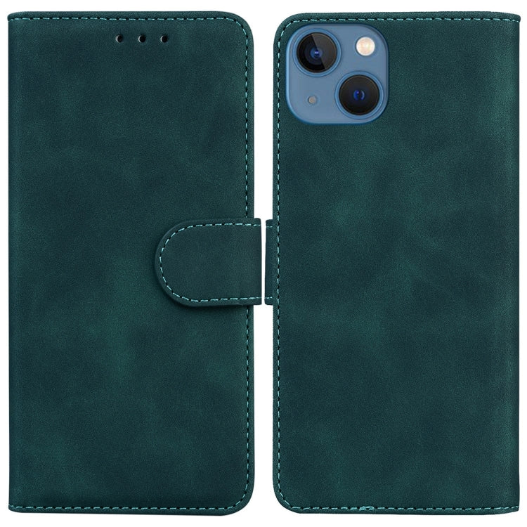 Skin Feel Pure Color Flip Leather Phone Case
