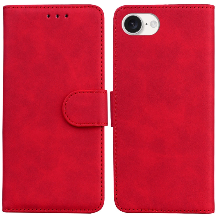 Skin Feel Pure Color Flip Leather Phone Case