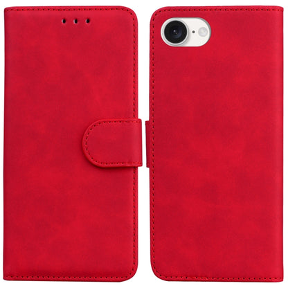Skin Feel Pure Color Flip Leather Phone Case