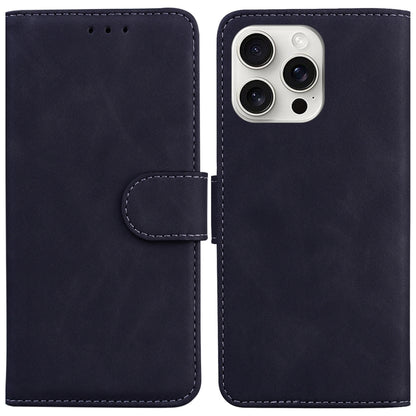 Skin Feel Pure Color Flip Leather Phone Case