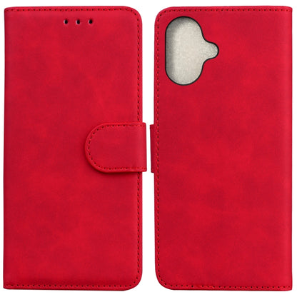 Skin Feel Pure Color Flip Leather Phone Case