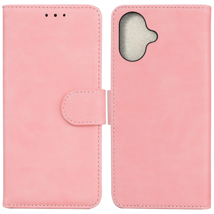 Skin Feel Pure Color Flip Leather Phone Case