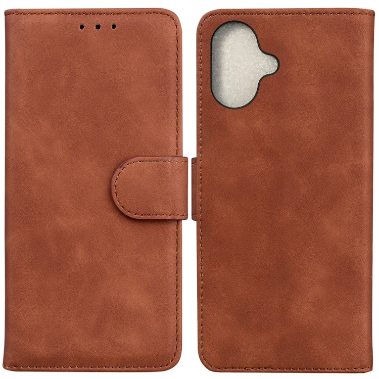 Skin Feel Pure Color Flip Leather Phone Case
