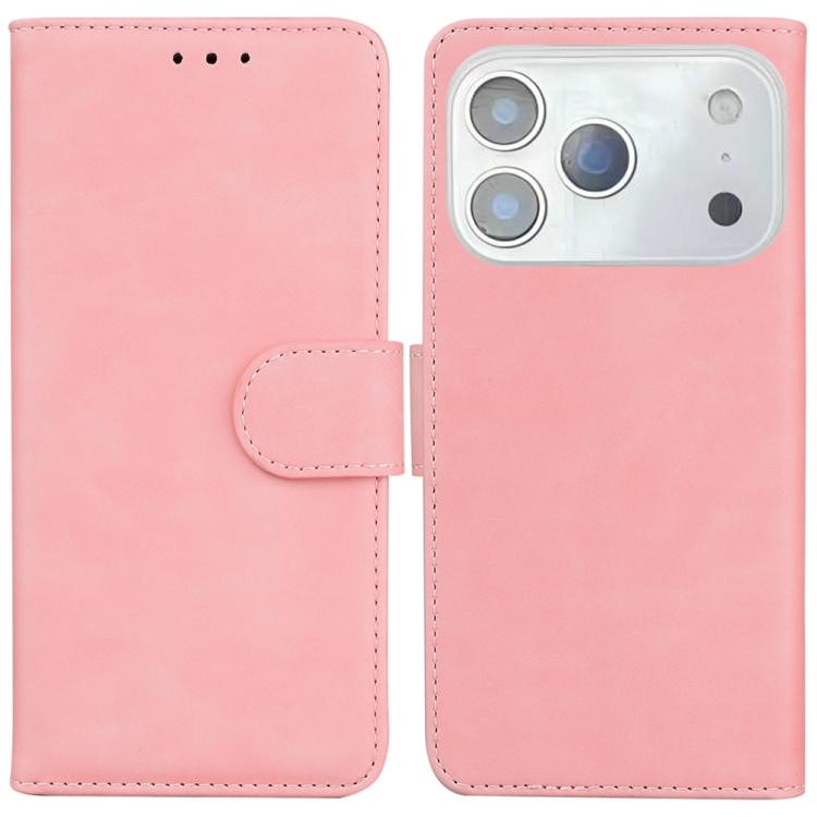 Skin Feel Pure Color Flip Leather Phone Case