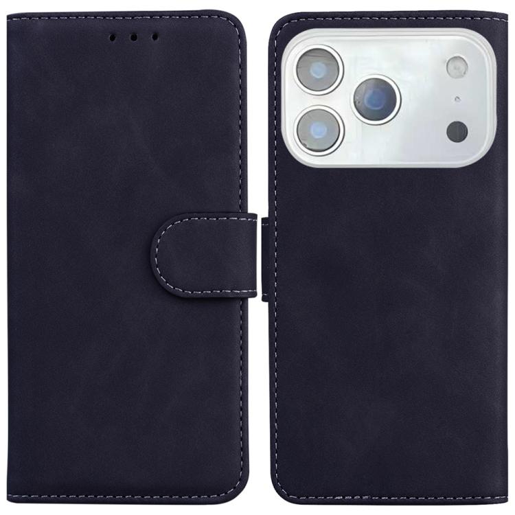 Skin Feel Pure Color Flip Leather Phone Case