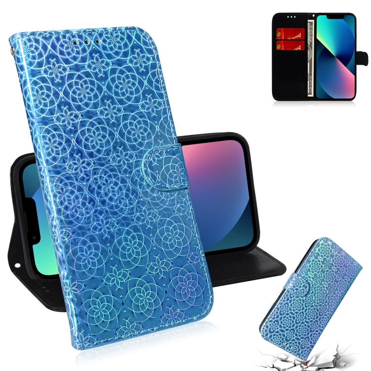 Colorful Magnetic Buckle Leather Phone Case