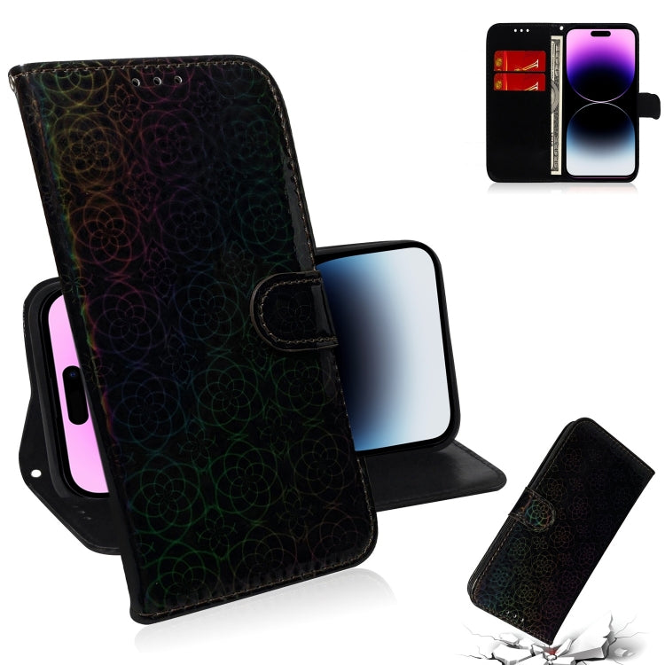 Colorful Magnetic Buckle Leather Phone Case