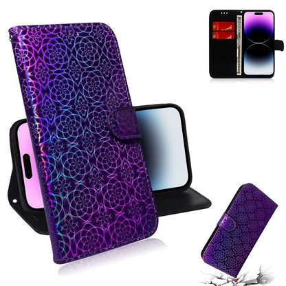 Colorful Magnetic Buckle Leather Phone Case