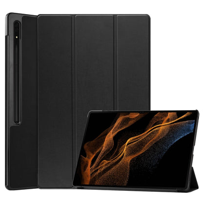 Custer Pure Color 3-Fold Holder Smart Leather Tablet Case, For Samsung Galaxy Tab S9 FE / S10 FE�...