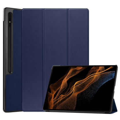 Custer Pure Color 3-Fold Holder Smart Leather Tablet Case, For Samsung Galaxy Tab S9 FE / S10 FE�...