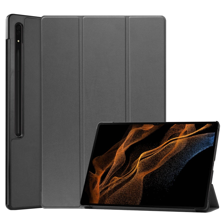 Custer Pure Color 3-Fold Holder Smart Leather Tablet Case, For Samsung Galaxy Tab S9 FE / S10 FE�...