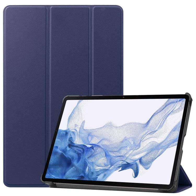 Custer Pure Color 3-Fold Holder Smart Leather Tablet Case, For Samsung Galaxy Tab S9 FE / S10 FE�...