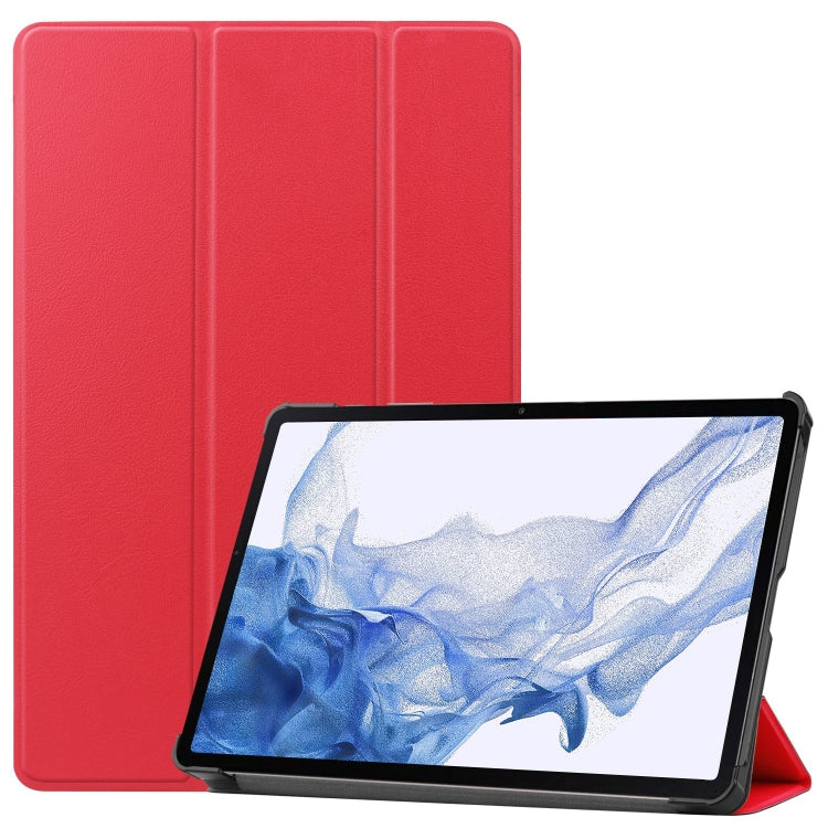 Custer Pure Color 3-Fold Holder Smart Leather Tablet Case, For Samsung Galaxy Tab S9 FE / S10 FE�...
