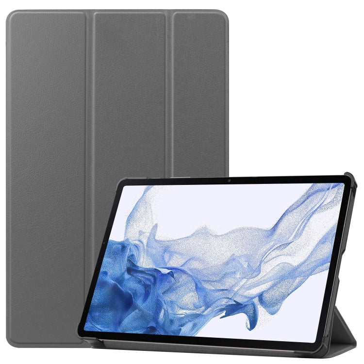 Custer Pure Color 3-Fold Holder Smart Leather Tablet Case, For Samsung Galaxy Tab S9 FE / S10 FE�...