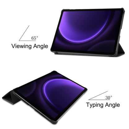 Custer Pure Color 3-Fold Holder Smart Leather Tablet Case, For Samsung Galaxy Tab S9 FE / S10 FE�...