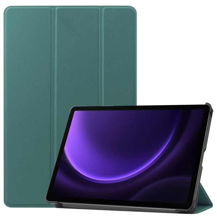 Custer Pure Color 3-Fold Holder Smart Leather Tablet Case, For Samsung Galaxy Tab S9 FE / S10 FE�...