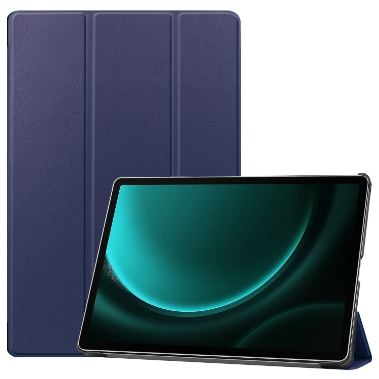 Custer Pure Color 3-Fold Holder Smart Leather Tablet Case, For Samsung Galaxy Tab S9 FE / S10 FE�...