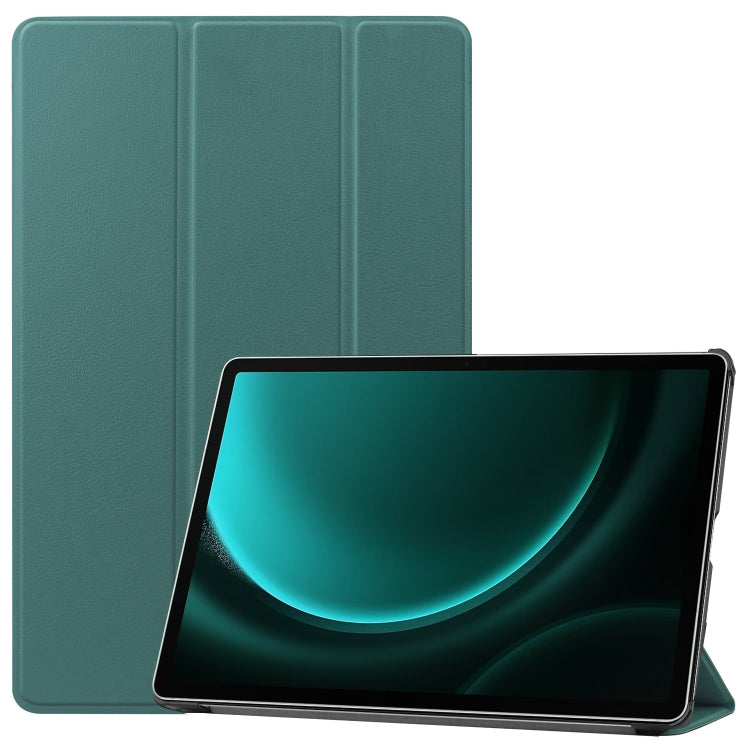 Custer Pure Color 3-Fold Holder Smart Leather Tablet Case, For Samsung Galaxy Tab S9 FE / S10 FE�...