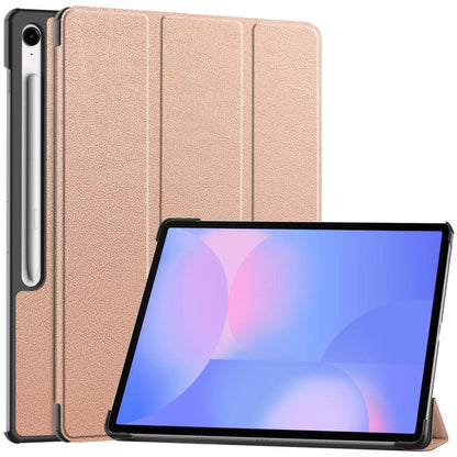 Custer Pure Color 3-Fold Holder Smart Leather Tablet Case, For Samsung Galaxy Tab S9 FE / S10 FE�...