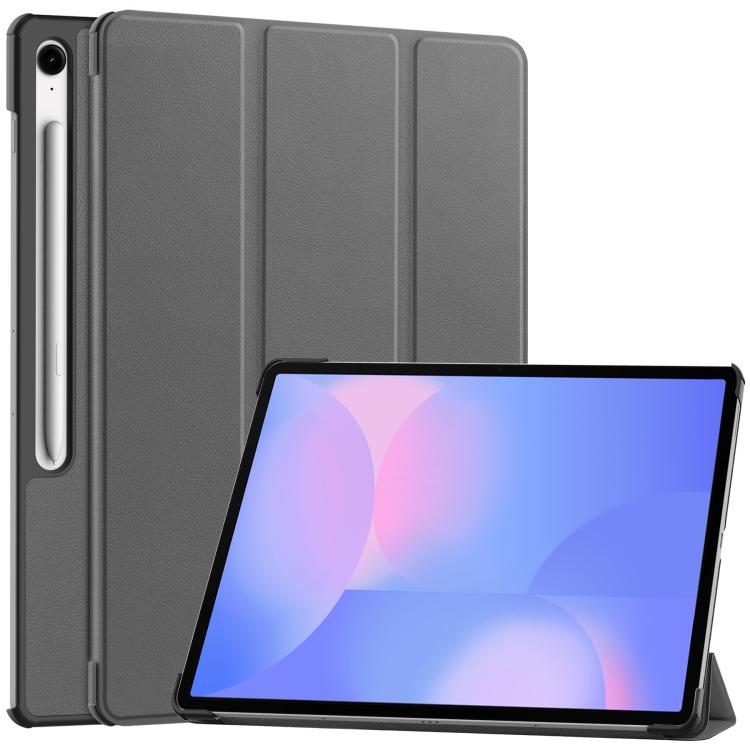 Custer Pure Color 3-Fold Holder Smart Leather Tablet Case, For Samsung Galaxy Tab S9 FE / S10 FE�...