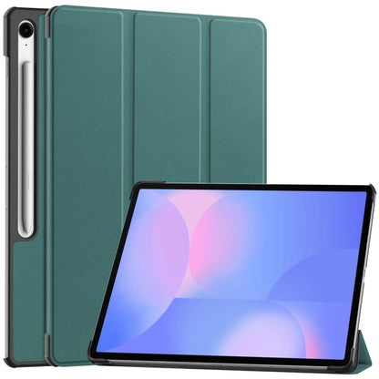 Custer Pure Color 3-Fold Holder Smart Leather Tablet Case, For Samsung Galaxy Tab S9 FE / S10 FE�...