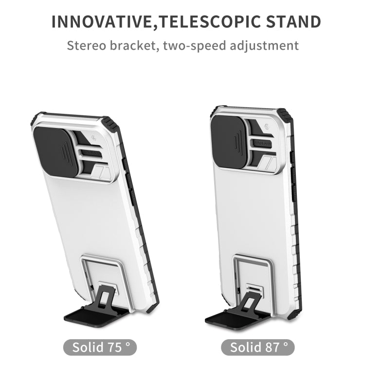 Stereoscopic Holder Sliding Camshield Phone Case