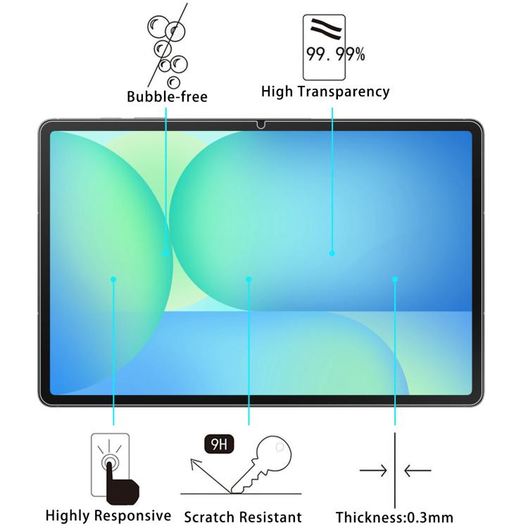 25pcs 9H 0.3mm Explosion-proof Tempered Glass Film, For Samsung Galaxy Tab S10 FE+ 13.1����������...