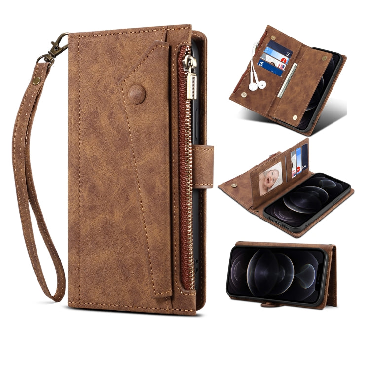 ESEBLE Retro Frosted RFID Flip Leather Phone Case, For iPhone 16e, For iPhone 16 Pro Max���������...