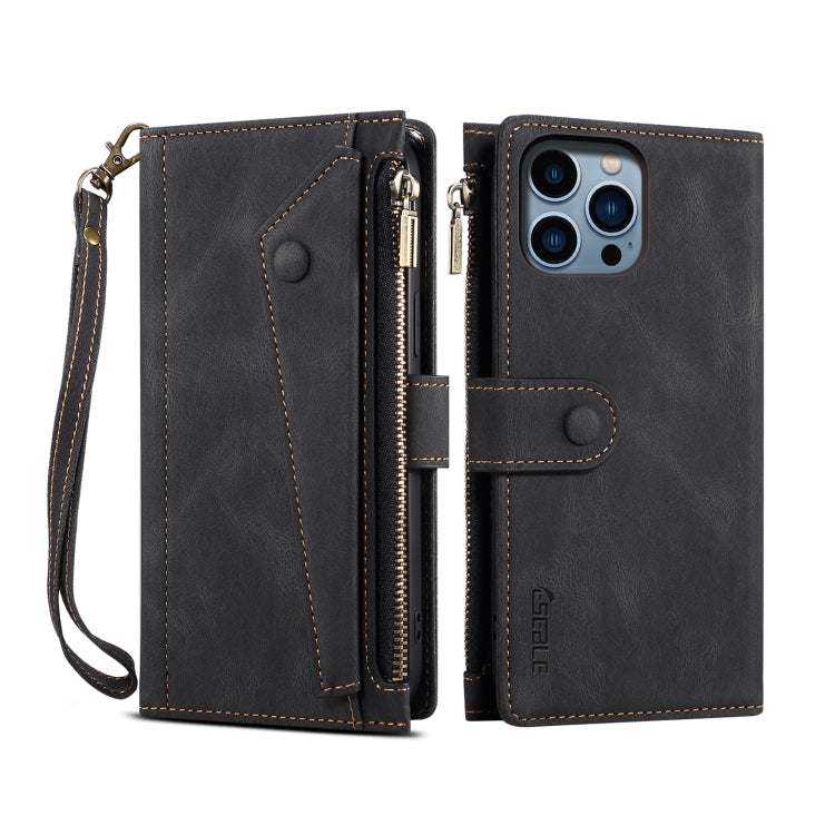 ESEBLE Retro Frosted RFID Flip Leather Phone Case, For iPhone 16e, For iPhone 16 Pro Max���������...