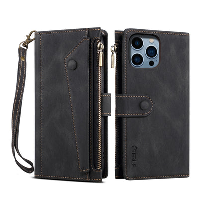 ESEBLE Retro Frosted RFID Flip Leather Phone Case, For iPhone 16e, For iPhone 16 Pro Max���������...