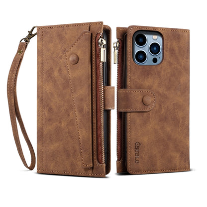 ESEBLE Retro Frosted RFID Flip Leather Phone Case, For iPhone 16e, For iPhone 16 Pro Max���������...