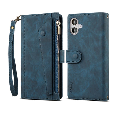 ESEBLE Retro Frosted RFID Flip Leather Phone Case, For iPhone 16e, For iPhone 16 Pro Max���������...