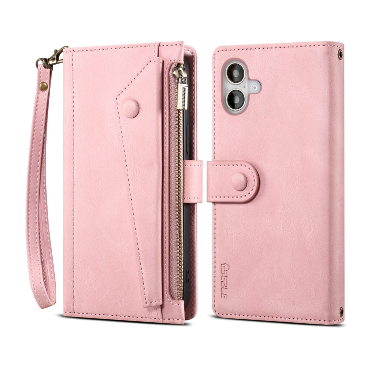 ESEBLE Retro Frosted RFID Flip Leather Phone Case, For iPhone 16e, For iPhone 16 Pro Max���������...