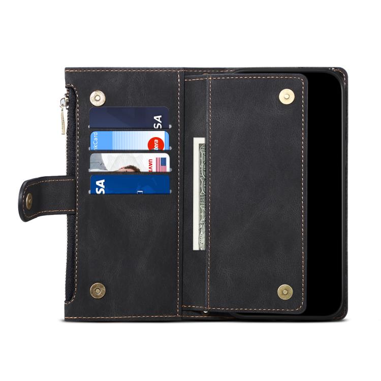 ESEBLE Retro Frosted RFID Flip Leather Phone Case, For iPhone 16e, For iPhone 16 Pro Max���������...