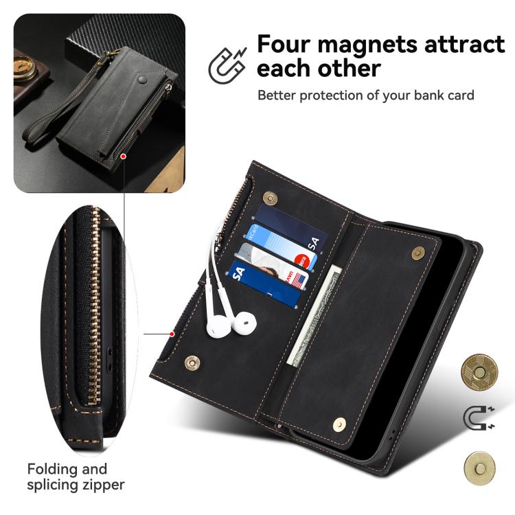 ESEBLE Retro Frosted RFID Flip Leather Phone Case, For iPhone 16e, For iPhone 16 Pro Max���������...