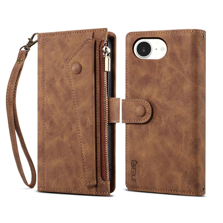 ESEBLE Retro Frosted RFID Flip Leather Phone Case, For iPhone 16e, For iPhone 16 Pro Max���������...