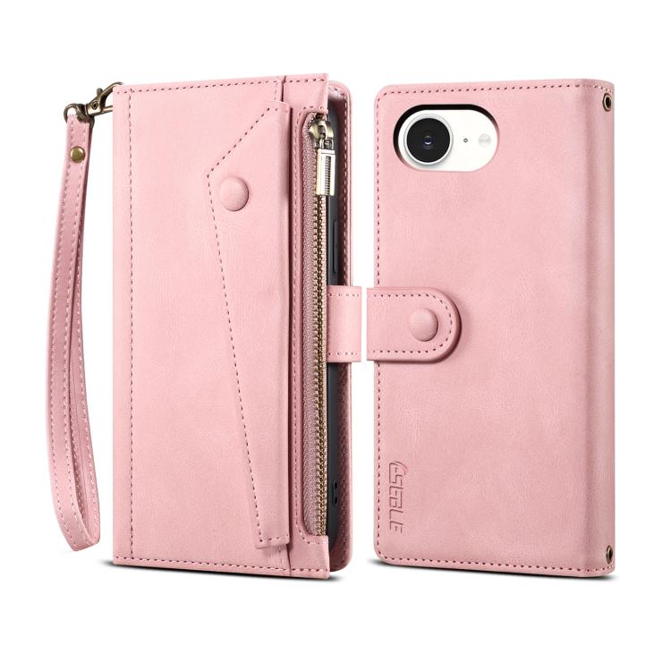 ESEBLE Retro Frosted RFID Flip Leather Phone Case, For iPhone 16e, For iPhone 16 Pro Max���������...