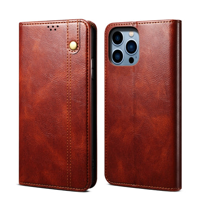 Oil Wax Crazy Horse Texture Leather Phone Case, For iPhone 16e, For iPhone 16 Pro Max������������...