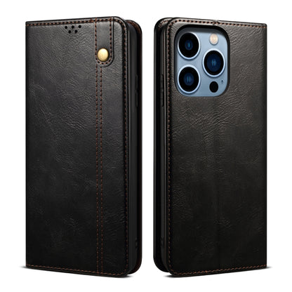 Oil Wax Crazy Horse Texture Leather Phone Case, For iPhone 16e, For iPhone 16 Pro Max������������...