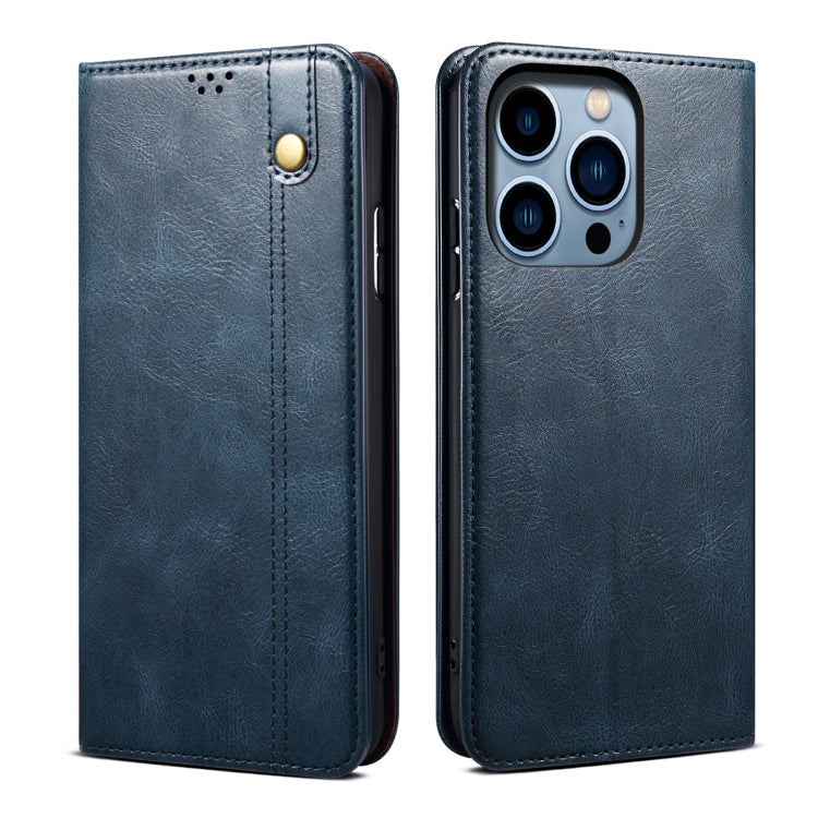 Oil Wax Crazy Horse Texture Leather Phone Case, For iPhone 16e, For iPhone 16 Pro Max������������...