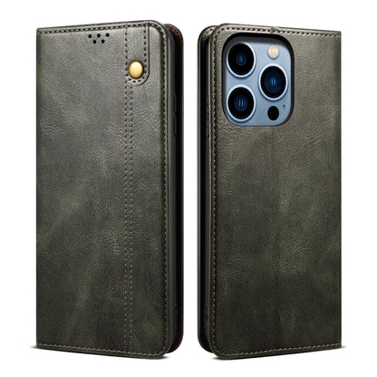 Oil Wax Crazy Horse Texture Leather Phone Case, For iPhone 16e, For iPhone 16 Pro Max������������...