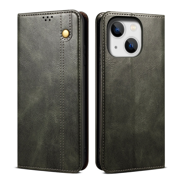 Oil Wax Crazy Horse Texture Leather Phone Case, For iPhone 16e, For iPhone 16 Pro Max������������...
